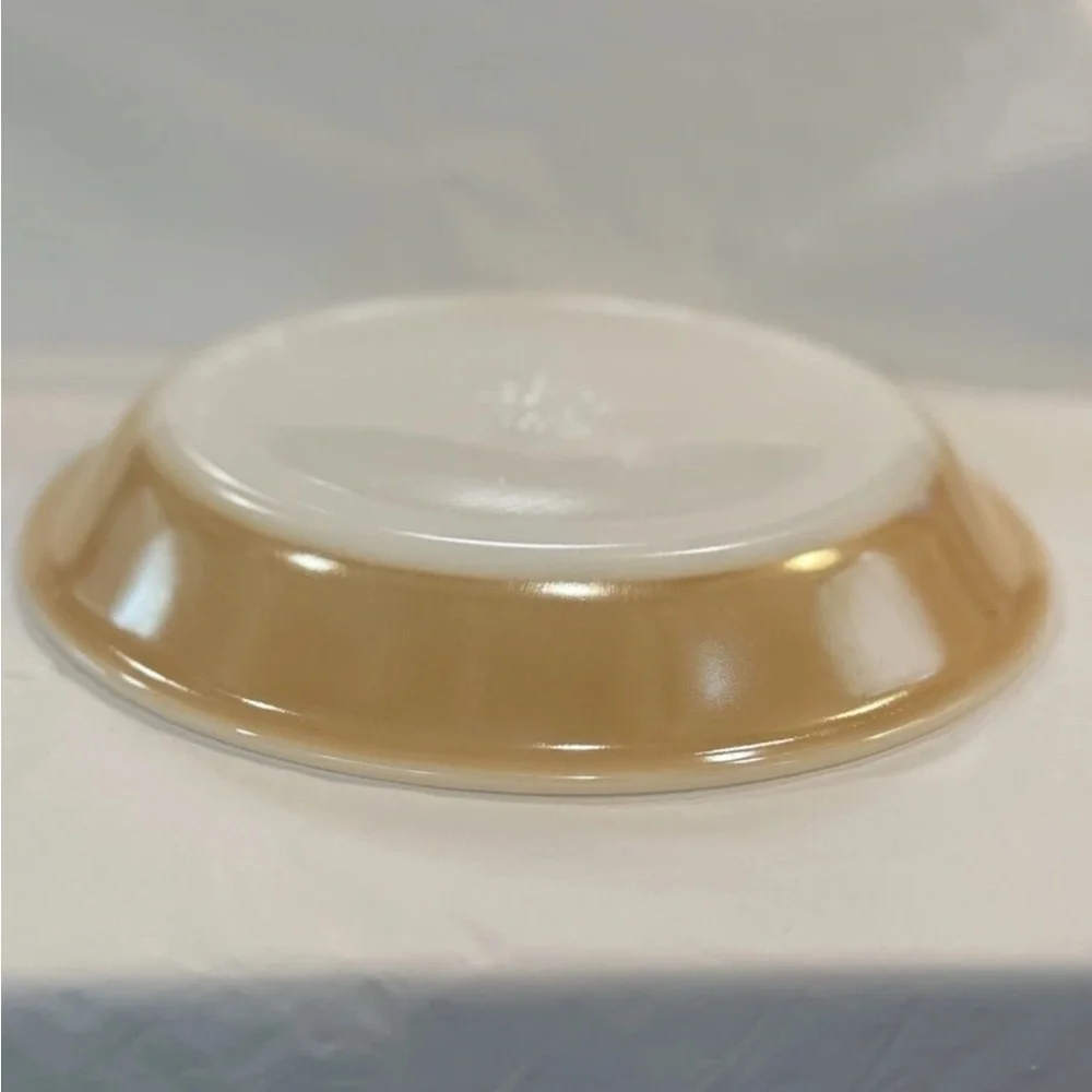 Vintage Peach Luster Ware Anchor Hocking Fire King Pie Pan Plate 9